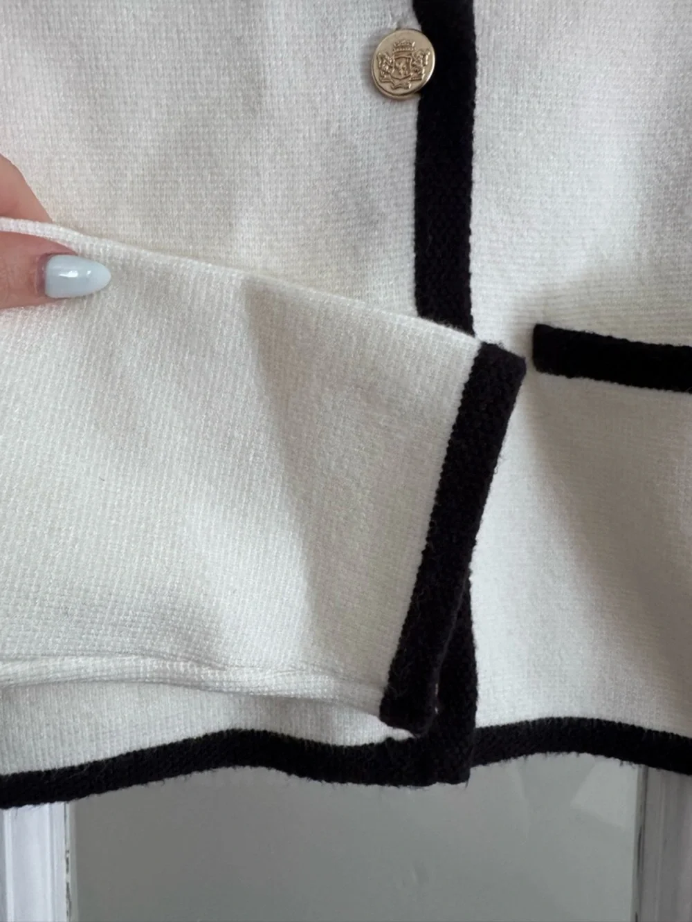 Abercrombie & Fitch LuxeLoft Crew Sweater Jacket, Size extra Small XS - Picture 7 of 8